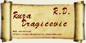 Ruža Dragičević vizit kartica